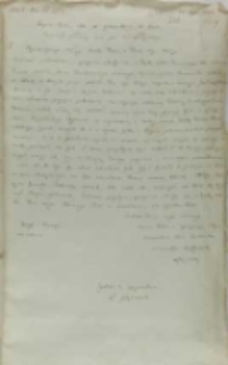 Kopia listu Aleksandra Ostrogskiego do kr&oacute;la Zygmunta III, Jarosław 27.04.1602