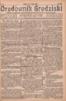 Orędownik Grodziski: niezależne pismo dla rodzin polskich powiatu grodziskiego i nowotomyskiego : organ centralny dla miast: Grodziska, Opalenicy, Buku, Nowego Tomyśla, Zbaszynia i Lw&oacute;wka 1926.02.06 R.8 Nr11