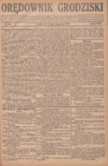 Orędownik Grodziski: niezależne pismo dla rodzin polskich powiatu grodziskiego i nowotomyskiego : organ centralny dla miast: Grodziska, Opalenicy, Buku, Nowego Tomyśla, Zbaszynia i Lw&oacute;wka 1926.11.20 R.8 Nr93