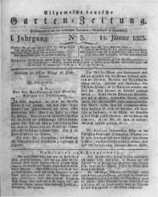 Allgemeine deutsche Garten-Zeitung. 1823.01.14 No.3