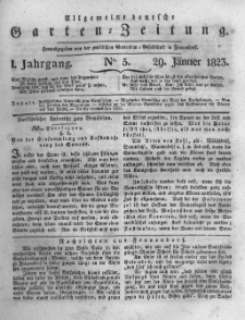 Allgemeine deutsche Garten-Zeitung. 1823.01.29 No.5