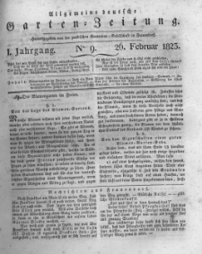 Allgemeine deutsche Garten-Zeitung. 1823.02.26 No.9