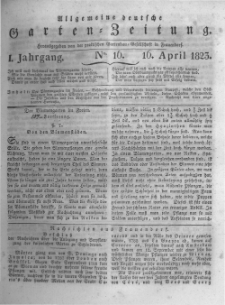 Allgemeine deutsche Garten-Zeitung. 1823.04.16 No.16