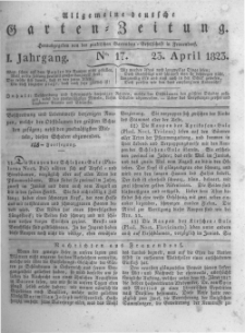 Allgemeine deutsche Garten-Zeitung. 1823.04.23 No.17