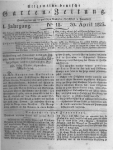 Allgemeine deutsche Garten-Zeitung. 1823.04.30 No.18