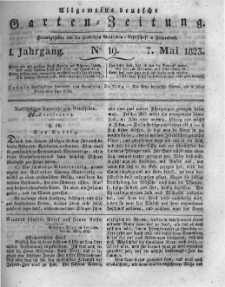 Allgemeine deutsche Garten-Zeitung. 1823.05.07 No.19