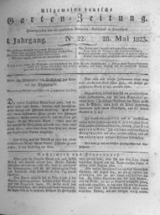 Allgemeine deutsche Garten-Zeitung. 1823.05.28 No.22