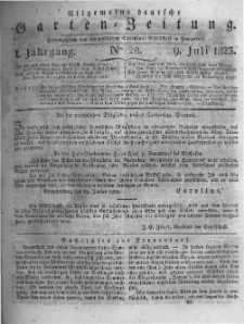 Allgemeine deutsche Garten-Zeitung. 1823.07.09 No.28