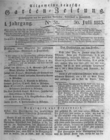 Allgemeine deutsche Garten-Zeitung. 1823.07.30 No.31