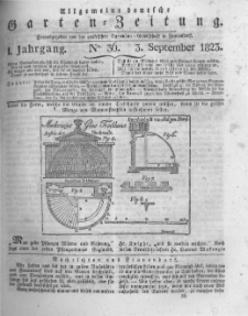 Allgemeine deutsche Garten-Zeitung. 1823.09.03 No.36