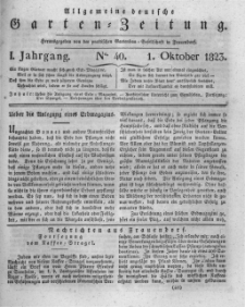 Allgemeine deutsche Garten-Zeitung. 1823.10.01 No.40