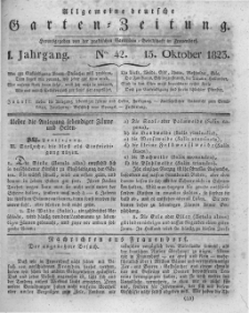 Allgemeine deutsche Garten-Zeitung. 1823.10.15 No.42