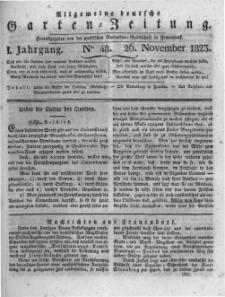 Allgemeine deutsche Garten-Zeitung. 1823.11.26 No.48
