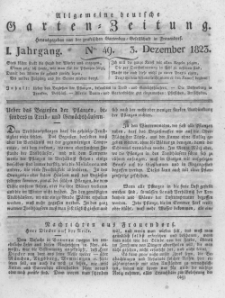 Allgemeine deutsche Garten-Zeitung. 1823.12.03 No.49