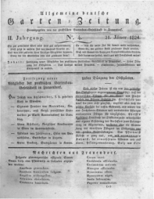 Allgemeine deutsche Garten-Zeitung. 1824.01.21 No.4