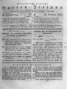 Allgemeine deutsche Garten-Zeitung. 1824.02.18 No.8