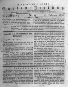 Allgemeine deutsche Garten-Zeitung. 1824.02.25 No.9