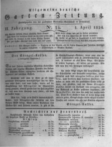 Allgemeine deutsche Garten-Zeitung. 1824.04.01 No.14