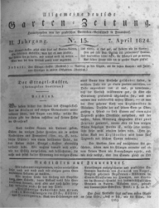Allgemeine deutsche Garten-Zeitung. 1824.04.07 No.15