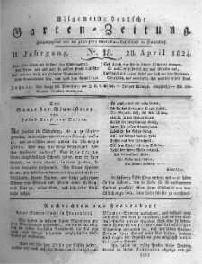 Allgemeine deutsche Garten-Zeitung. 1824.04.28 No.18