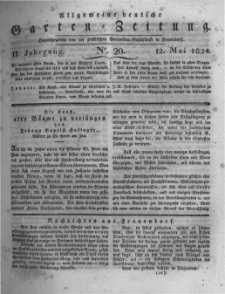 Allgemeine deutsche Garten-Zeitung. 1824.05.12 No.20
