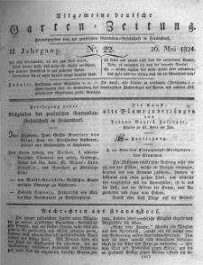 Allgemeine deutsche Garten-Zeitung. 1824.05.26 No.22