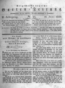 Allgemeine deutsche Garten-Zeitung. 1824.06.16 No.25