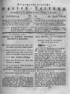 Allgemeine deutsche Garten-Zeitung. 1824.07.28 No.31