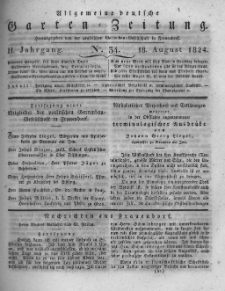 Allgemeine deutsche Garten-Zeitung. 1824.08.18 No.34