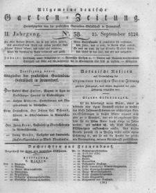 Allgemeine deutsche Garten-Zeitung. 1824.09.15 No.38