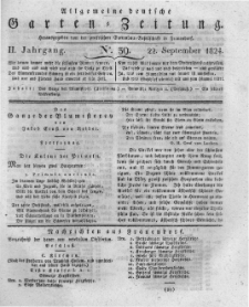 Allgemeine deutsche Garten-Zeitung. 1824.09.22 No.39
