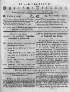 Allgemeine deutsche Garten-Zeitung. 1824.09.29 No.40
