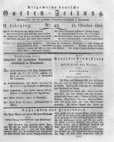 Allgemeine deutsche Garten-Zeitung. 1824.10.13 No.42