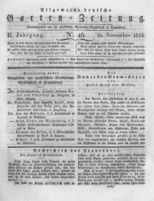 Allgemeine deutsche Garten-Zeitung. 1824.11.10 No.46