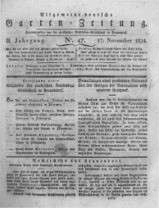 Allgemeine deutsche Garten-Zeitung. 1824.11.17 No.47