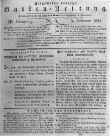 Allgemeine deutsche Garten-Zeitung. 1825.02.05 No.6