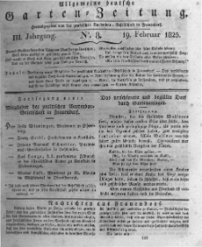 Allgemeine deutsche Garten-Zeitung. 1825.02.19 No.8