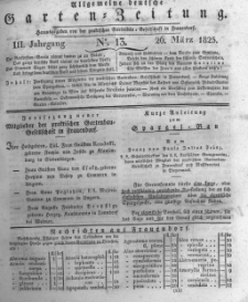 Allgemeine deutsche Garten-Zeitung. 1825.03.26 No.13