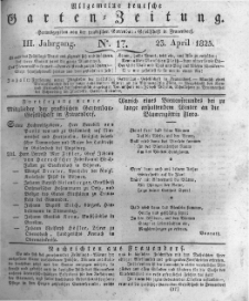 Allgemeine deutsche Garten-Zeitung. 1825.04.23 No.17