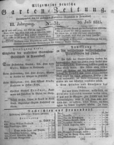 Allgemeine deutsche Garten-Zeitung. 1825.07.30 No.31