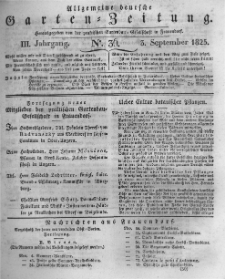 Allgemeine deutsche Garten-Zeitung. 1825.09.03 No.36