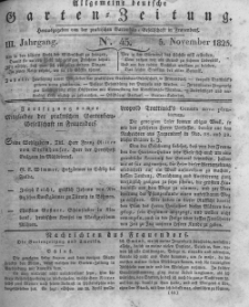 Allgemeine deutsche Garten-Zeitung. 1825.11.05 No.45