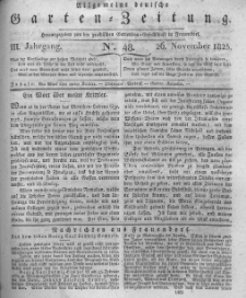 Allgemeine deutsche Garten-Zeitung. 1825.11.26 No.48
