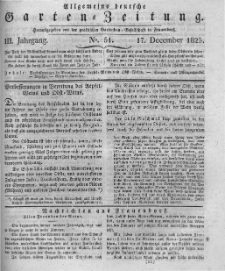 Allgemeine deutsche Garten-Zeitung. 1825.12.17 No.51