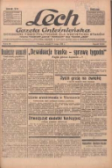 Lech.Gazeta Gnieźnieńska: codzienne pismo polityczne dla wszystkich stan&oacute;w. Dodatki: tygodniowy "Lechita" i powieściowy oraz dwutygodnik "Leszek" 1936.02.11 R.36 Nr34