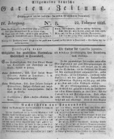 Allgemeine deutsche Garten-Zeitung. 1826.02.22 No.8