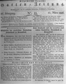 Allgemeine deutsche Garten-Zeitung. 1826.03.15 No.11