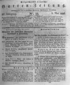 Allgemeine deutsche Garten-Zeitung. 1826.05.03 No.18