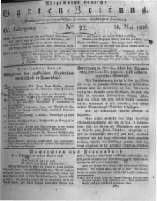 Allgemeine deutsche Garten-Zeitung. 1826.05.31 No.22