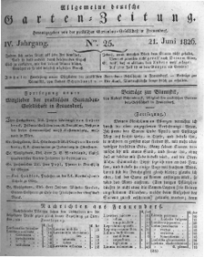 Allgemeine deutsche Garten-Zeitung. 1826.06.21 No.25